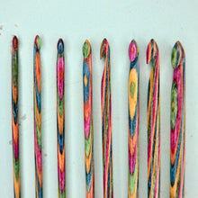 Load image into Gallery viewer, KnitPro Symfonie Wood Interchangeable Tunisian Crochet Hook Set
